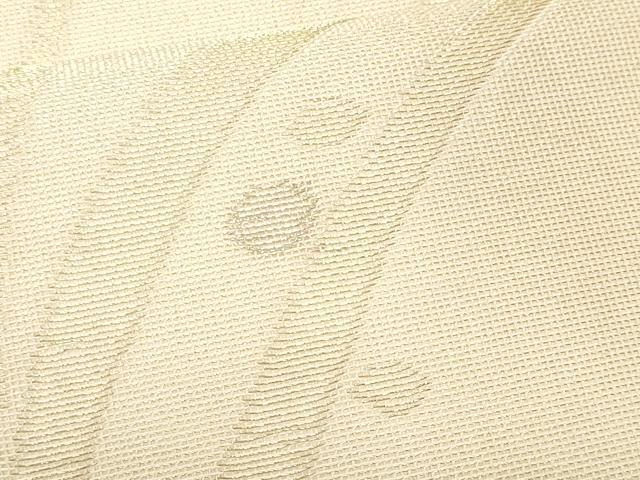 平和屋着物*夏物 九寸名古屋帯 草木文 金銀糸 正絹 逸品 CABH8032fb