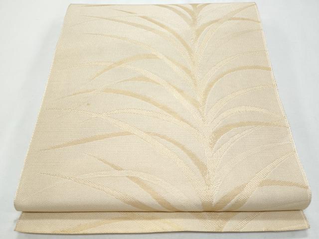平和屋着物*夏物 九寸名古屋帯 草木文 三越扱い 正絹 逸品 CABH8033fb