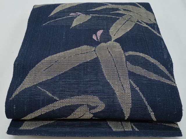 平和屋着物*夏物 八寸名古屋帯 笹 正絹 逸品 CABH8035fb