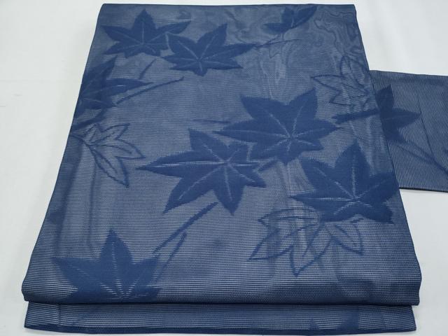 平和屋着物*夏物 九寸名古屋帯 楓 正絹 逸品 CABH8051fb