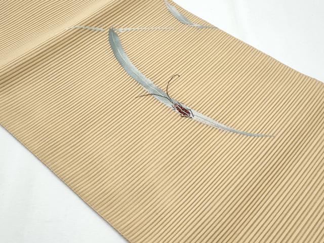 平和屋着物*夏物 八寸名古屋帯 絽綴れ 夏虫 正絹 逸品 CABH8082fb