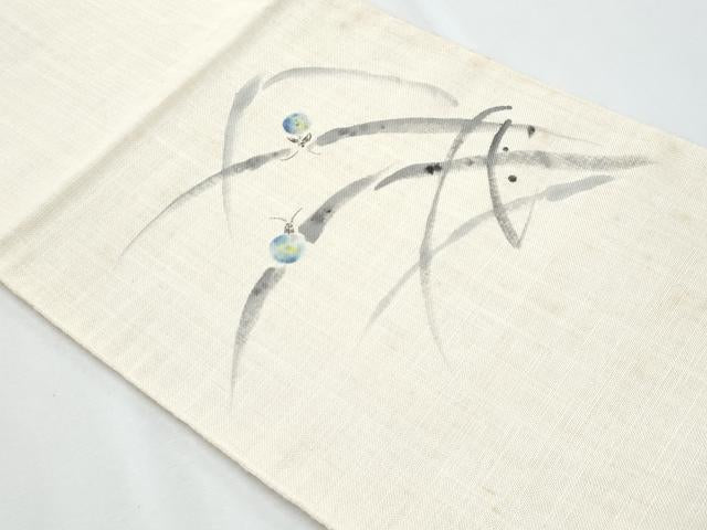 平和屋着物*夏物 八寸名古屋帯 手描き 蛍 CABH8083fb