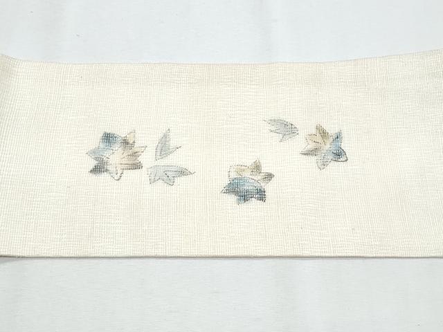 平和屋着物*夏物 九寸名古屋帯 手描き 櫛織 辻が花 正絹 逸品 CABH8085fb