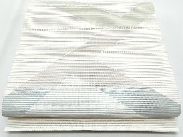 平和屋着物*夏物 八寸名古屋帯 絽綴れ 幾何学文様 正絹 逸品 CABH8102fb