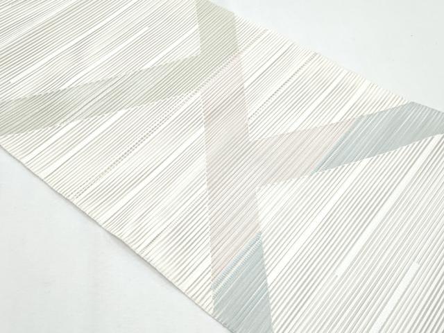 平和屋着物*夏物 八寸名古屋帯 絽綴れ 幾何学文様 正絹 逸品 CABH8102fb