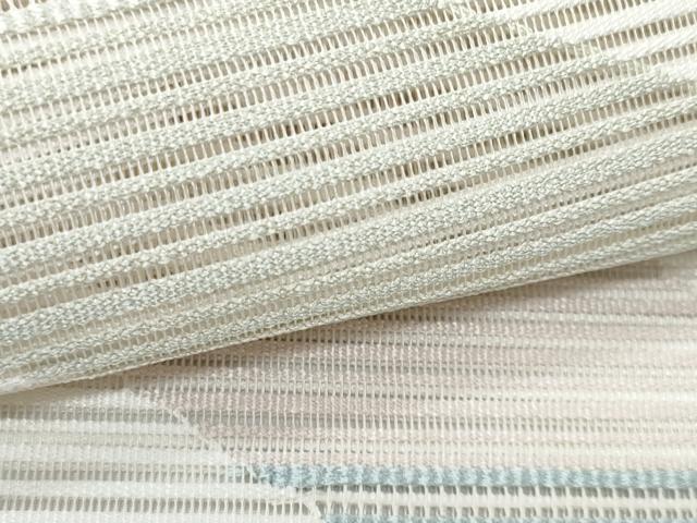 平和屋着物*夏物 八寸名古屋帯 絽綴れ 幾何学文様 正絹 逸品 CABH8102fb