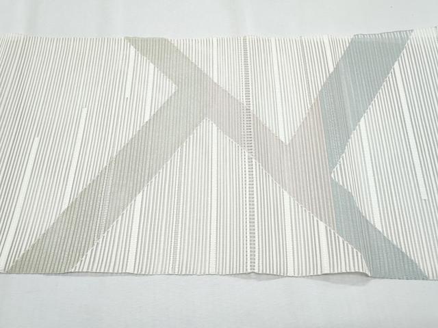 平和屋着物*夏物 八寸名古屋帯 絽綴れ 幾何学文様 正絹 逸品 CABH8102fb