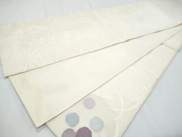 平和屋着物*夏物 太鼓柄袋帯 流水花文 正絹 逸品 CABH8105fb