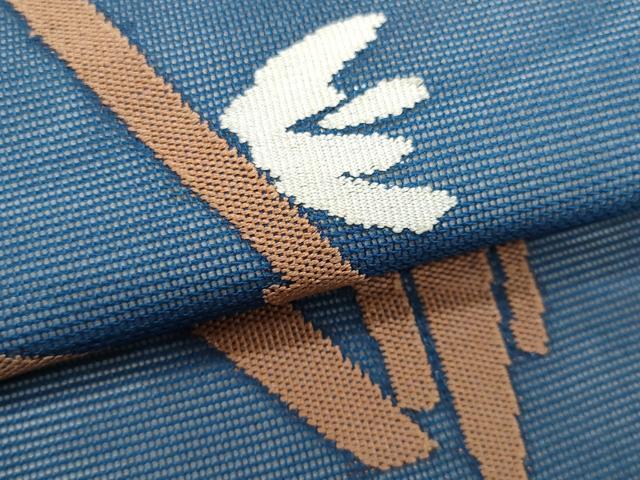 平和屋着物*夏物 九寸名古屋帯 枝花文 正絹 逸品 CABH8108fb