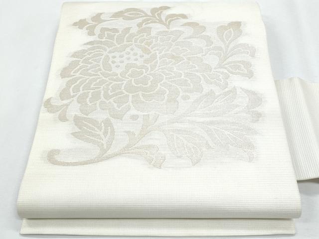 平和屋着物*夏物 西陣 川島織物 九寸名古屋帯 枝花文 金糸 正絹 逸品 CABH8126fb