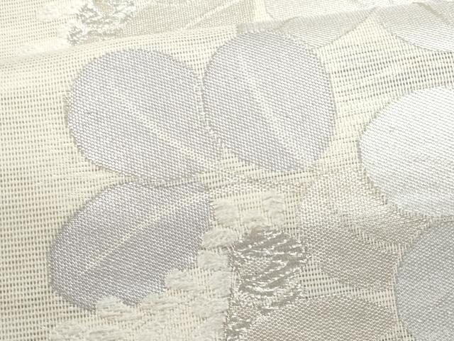 平和屋着物*夏物 六通柄袋帯 萩 銀糸 正絹 逸品 CABH8138fb