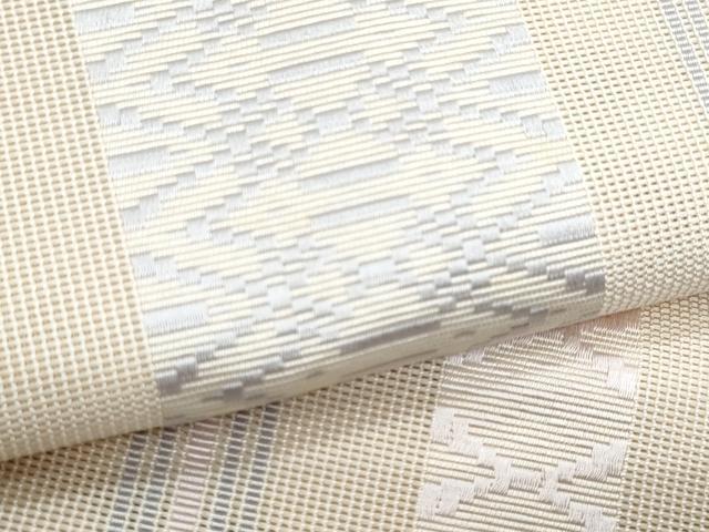 平和屋着物*夏物 本場筑前博多織 八寸名古屋帯 紗献上 灰梅色 正絹 逸品 CABH8144fb