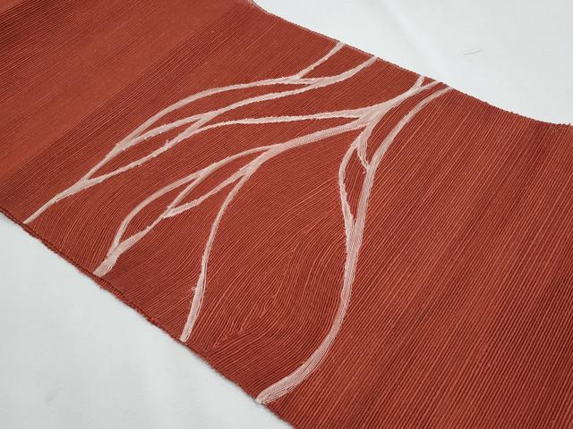 平和屋着物*夏物 八寸名古屋帯 抽象文様 正絹 逸品 CABH8166fb