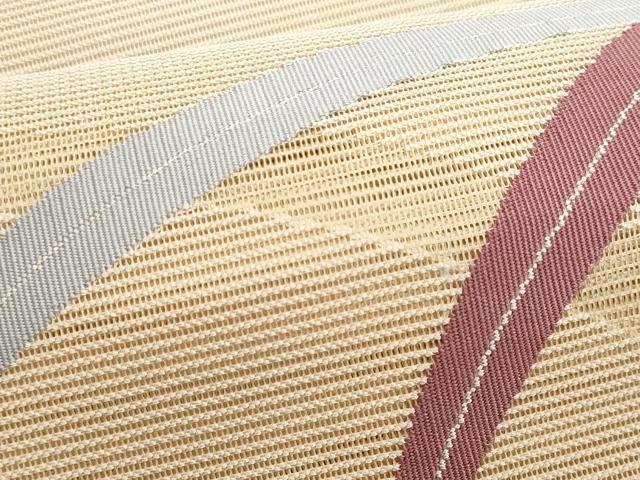 平和屋着物*夏物 八寸名古屋帯 芝草文 正絹 逸品 CABH8183fb