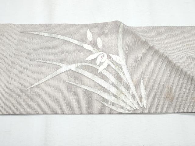 平和屋着物*夏物 九寸名古屋帯 枝花文 正絹 逸品 CABH8193fb
