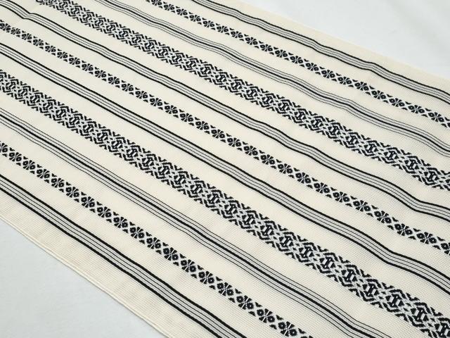 平和屋着物*夏物 本場筑前博多織 八寸名古屋帯 紗献上 肌色 正絹 逸品 CABH8200fb