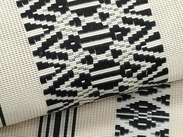 平和屋着物*夏物 本場筑前博多織 八寸名古屋帯 紗献上 肌色 正絹 逸品 CABH8201fb