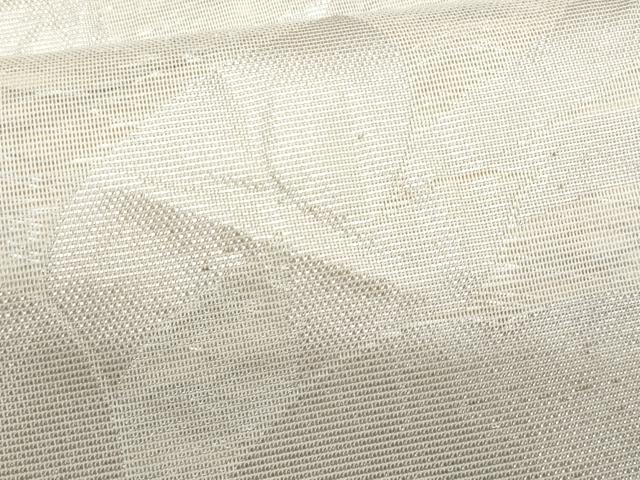 平和屋着物*夏物 六通柄袋帯 花唐草文 銀糸 正絹 逸品 CABH8218fb