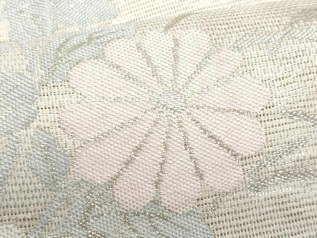 平和屋着物*夏物 六通柄袋帯 紫陽花 金銀糸 正絹 逸品 CABH8229fb