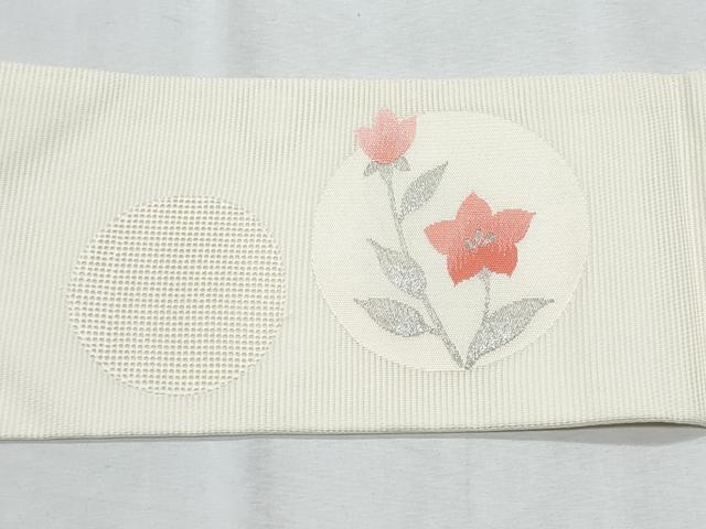 平和屋着物*夏物 九寸名古屋帯 桔梗 金銀糸 正絹 逸品 CABH8238fb