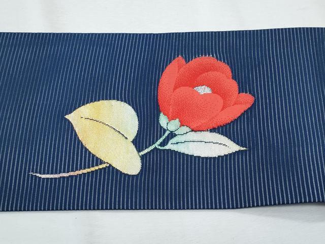 平和屋着物*夏物 九寸名古屋帯 枝花文 金銀糸 正絹 逸品 CABH8266fb