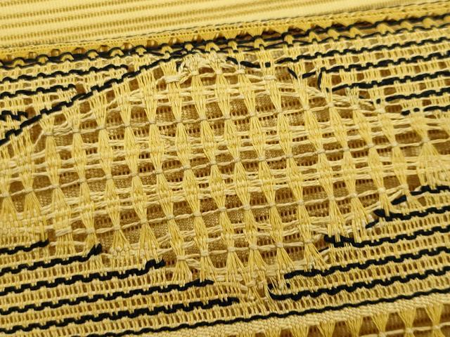 平和屋着物*夏物 八寸名古屋帯 幾何学文 正絹 逸品 CABH8273fb