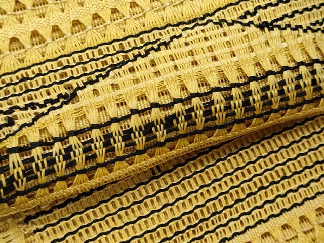 平和屋着物*夏物 八寸名古屋帯 幾何学文 正絹 逸品 CABH8273fb
