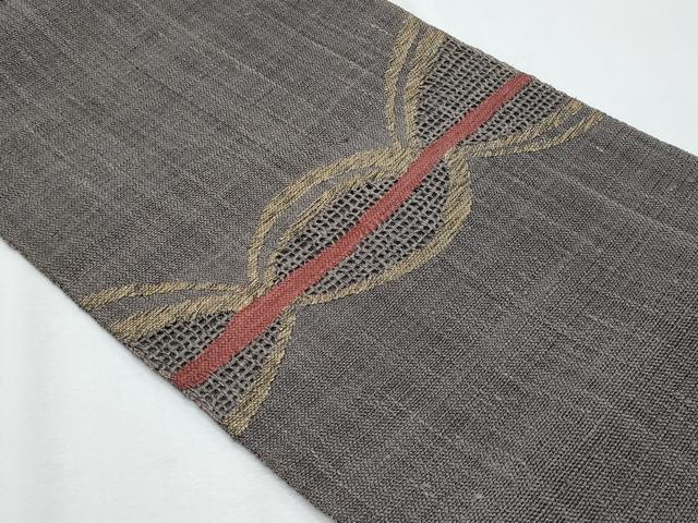 平和屋着物*夏物 八寸名古屋帯 抽象文 正絹 逸品 CABH8274fb