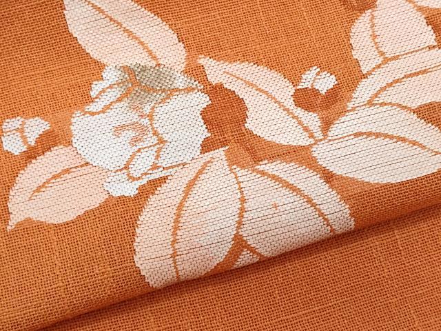 平和屋着物*夏物 八寸名古屋帯 枝花文 正絹 逸品 CABH8275fb