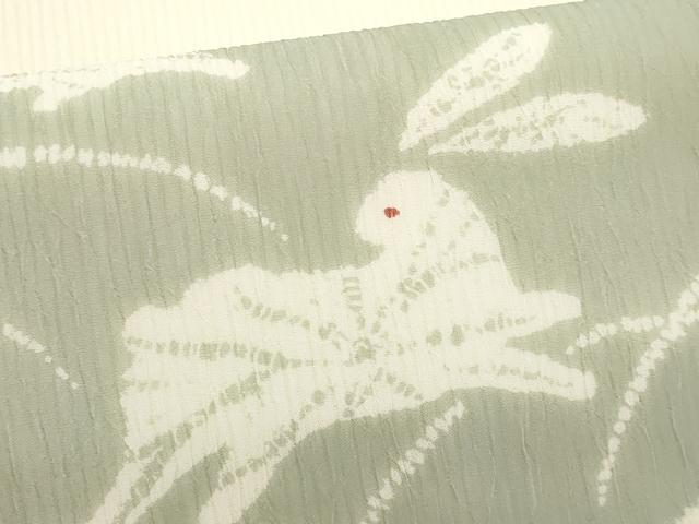 平和屋着物*夏物 九寸名古屋帯 跳兎 正絹 逸品 CABH8296fb