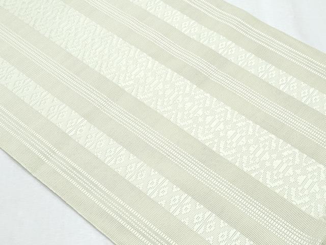 平和屋着物*夏物 本場筑前博多織 八寸名古屋帯 紗献上 若菜色 正絹 逸品 CABH8303fb
