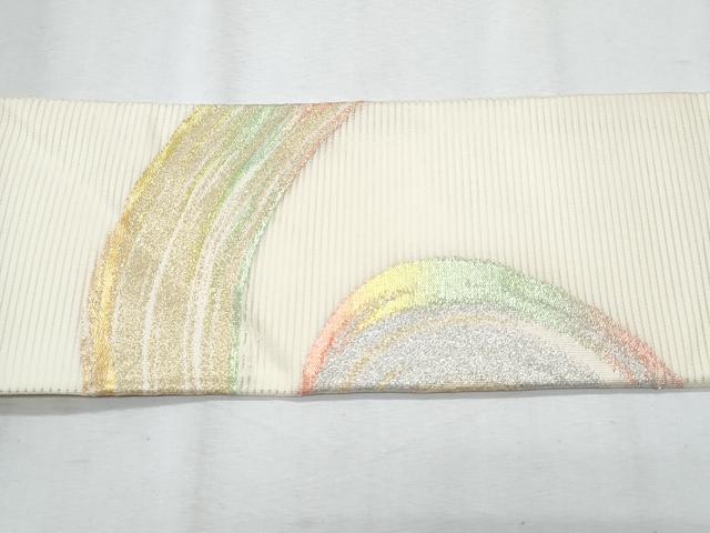 平和屋着物*夏物 九寸名古屋帯 流水文 金銀糸 正絹 逸品 CABH8305fb