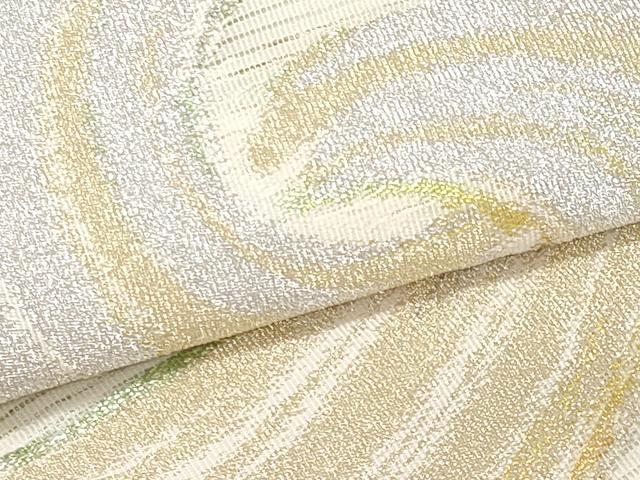 平和屋着物*夏物 九寸名古屋帯 流水文 金銀糸 正絹 逸品 CABH8305fb