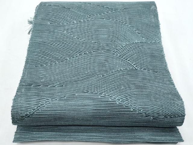 平和屋着物*夏物 西陣 八寸名古屋帯 立波文 正絹 逸品 CABH8311fb