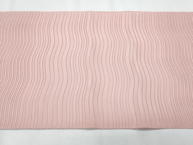 平和屋着物*夏物 八寸名古屋帯 絽綴れ よろけ縞 鴇色 正絹 逸品 CABH8320fb