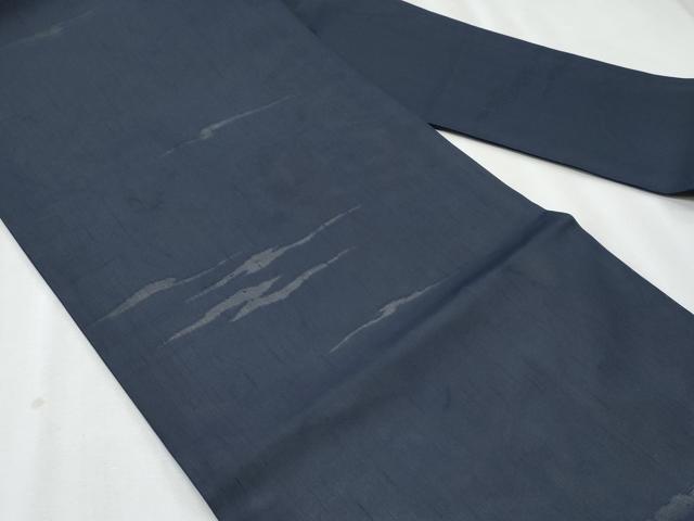 平和屋着物*夏物 九寸名古屋帯 霞文 紺色 正絹 逸品 CABH8333fb