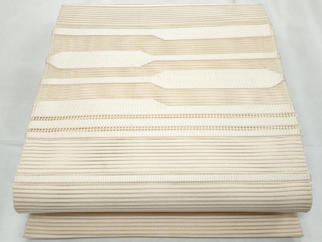 平和屋着物*夏物 八寸名古屋帯 絽綴れ 横段文 正絹 逸品 CABH8346fb
