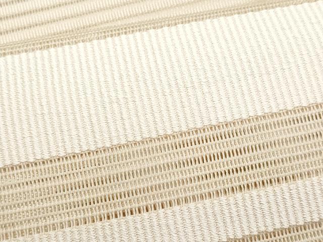 平和屋着物*夏物 八寸名古屋帯 絽綴れ 横段文 正絹 逸品 CABH8346fb