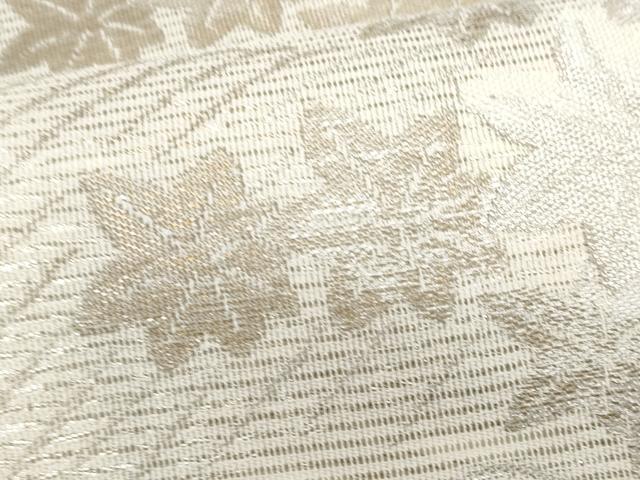 平和屋着物*夏物 九寸名古屋帯 竜田川 銀糸 正絹 逸品 CABH8360fb