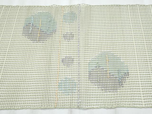 平和屋着物*夏物 八寸名古屋帯 羅 抽象文 正絹 逸品 CABH8367fb