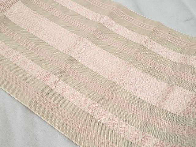 平和屋着物*夏物 本場筑前博多織 八寸名古屋帯 紗献上 正絹 逸品 CABH8374fb