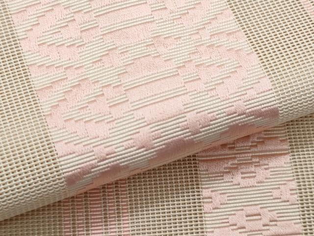 平和屋着物*夏物 本場筑前博多織 八寸名古屋帯 紗献上 正絹 逸品 CABH8374fb