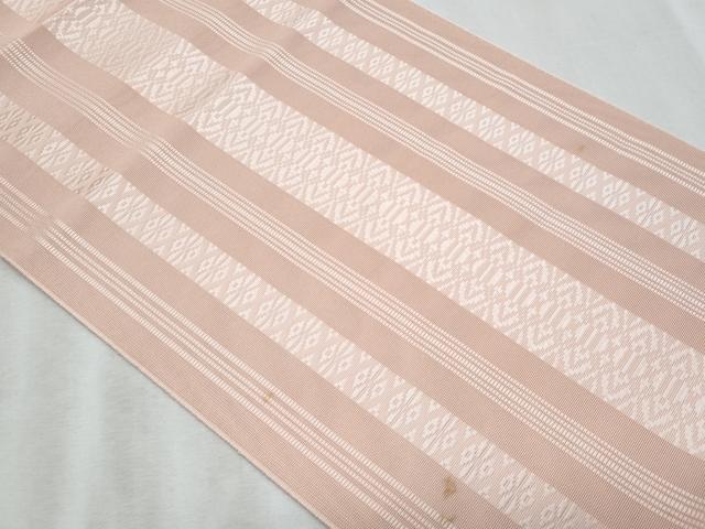 平和屋着物*夏物 本場筑前博多織 八寸名古屋帯 紗献上 水柿色 正絹 逸品 CABH8376fb