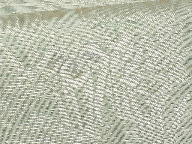 平和屋着物*夏物 六通柄袋帯 流水杜若 金糸 正絹 逸品 未使用 CABH8391fb