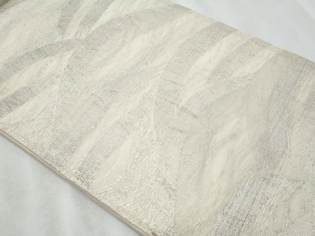 平和屋着物*夏物 六通柄袋帯 立波文 銀糸 正絹 逸品 CABH8396fb