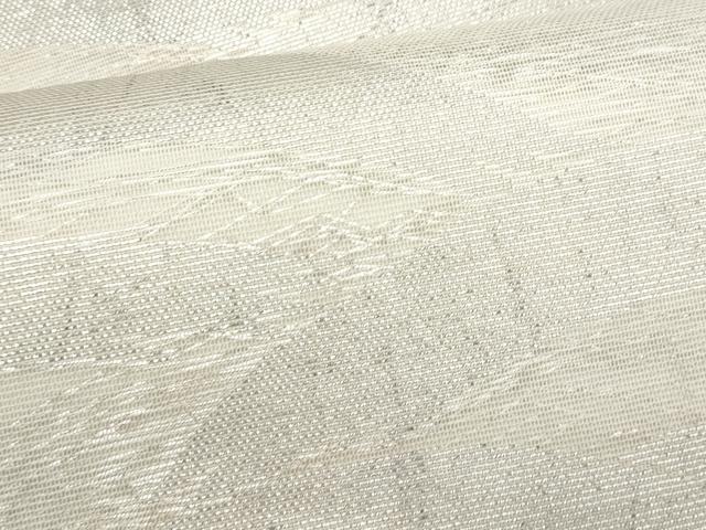 平和屋着物*夏物 六通柄袋帯 立波文 銀糸 正絹 逸品 CABH8396fb