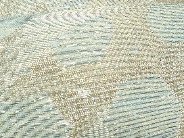 平和屋着物*夏物 六通柄袋帯 籬文 金糸 正絹 逸品 CABH8397fb
