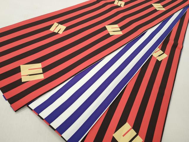 平和屋着物◎両面 全通柄袋帯 幾何学間道 CABH8468qe