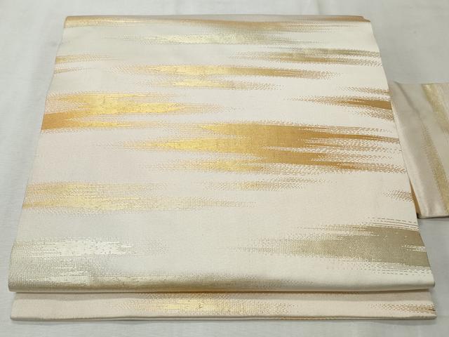 平和屋着物◎九寸名古屋帯 霞文 正絹 逸品 CABH8620qe