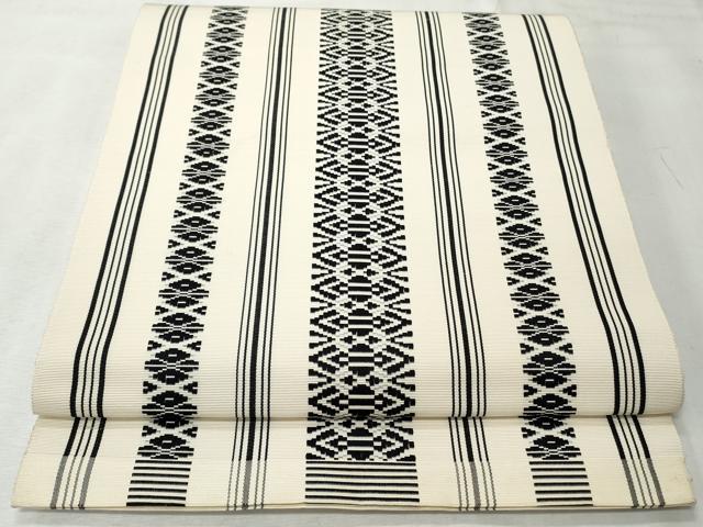 平和屋着物◎本場筑前博多織 八寸名古屋帯 献上 一重帯 正絹 逸品 CABH8621qe